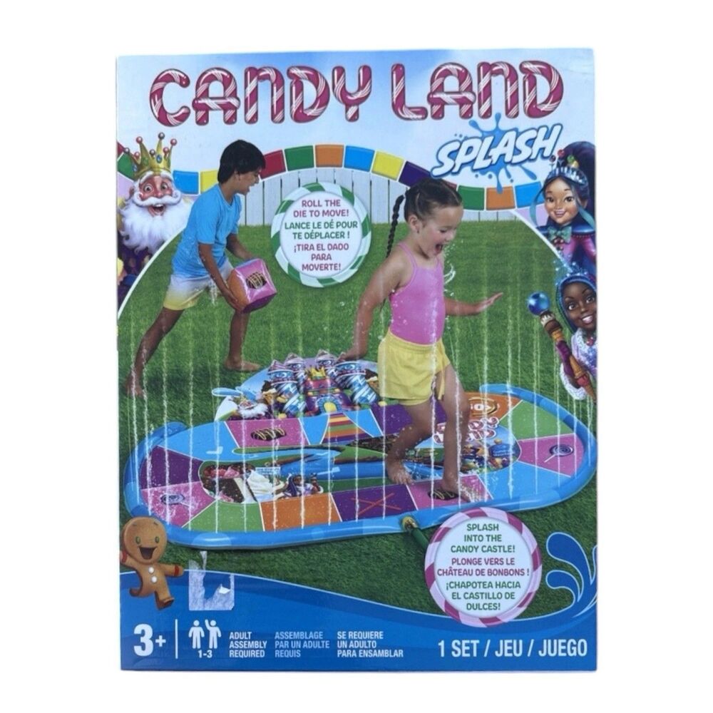 Hasbro Candy Land Splash Outdoor Game 60" X 45.75" Ages 3+